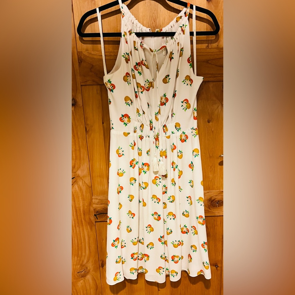 Kate Spade sleeveless citrus print dress, size 2
